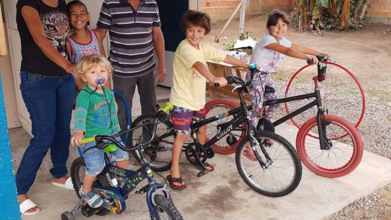Ciclovia da Alegria propõe corrente solidária para doar bicicletas a crianças carentes