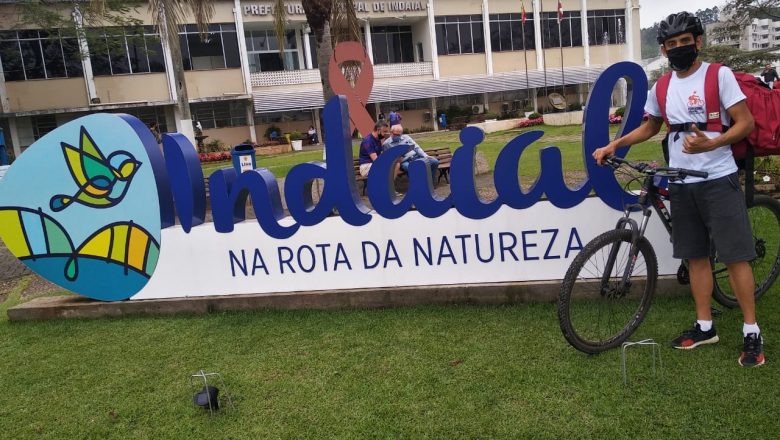 Agora em Indaial serviço de entregas sustentável e movido a bicicletas