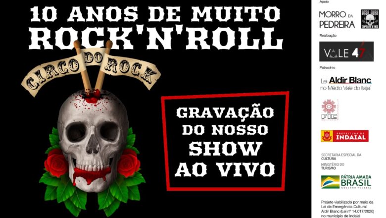 A banda Circo do Rock comemora 10 anos de existência com muito rock n roll