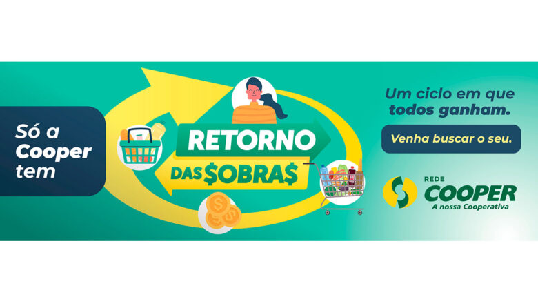 Rede Cooper começa a disponibilizar o Retorno das Sobras nesta terça-feira (26/4)