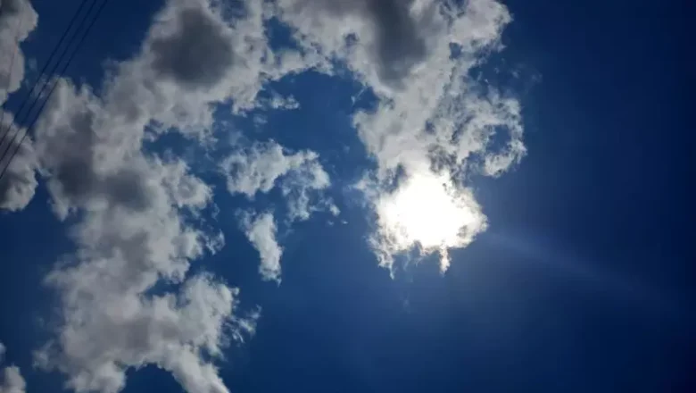 Sol encoberto por nuvens marca início da semana em grande parte de SC