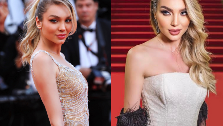 Cantora e compositora Amora desfila no Red Carpet de Cannes com looks deslumbrantes