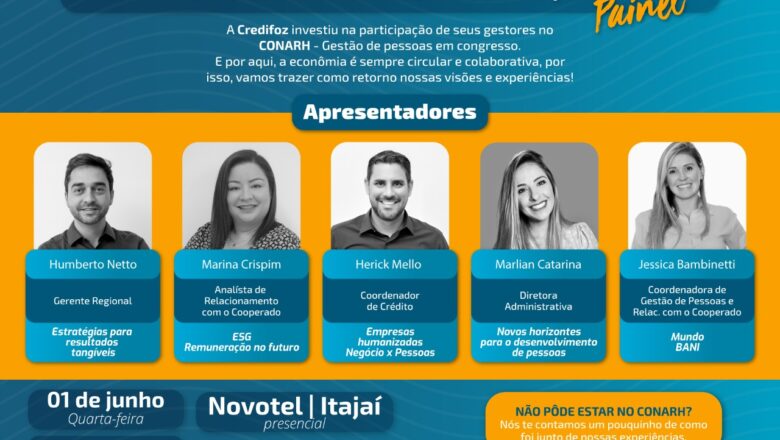 Evento gratuito em Itajaí apresenta novidades na área de recursos humanos