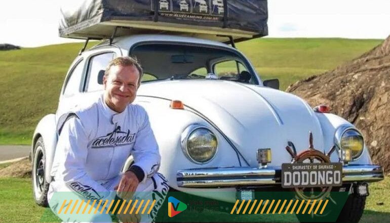 Réplica de Fusca de Jesse Koz é pilotado por Rubens Barrichello: ‘Muita emoção’