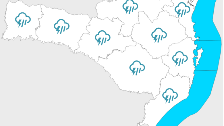 PREVISÃO DO TEMPO VOLTADA PARA SEGUNDA FEIRA (06/06) – 05:00
