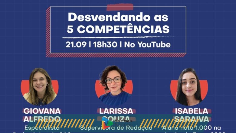 Enem: Aluna nota 1000 e especialista em redação dão dicas para a prova em live gratuita