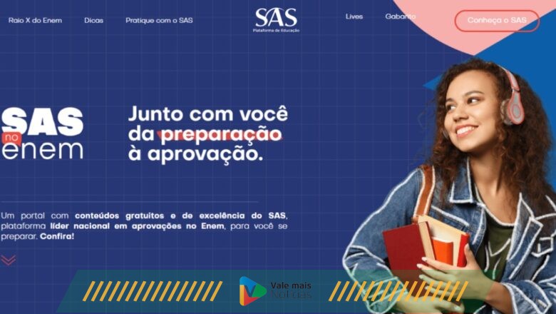 SAS Plataforma de Educação lança plataforma de conteúdos e simulados gratuitos do Enem