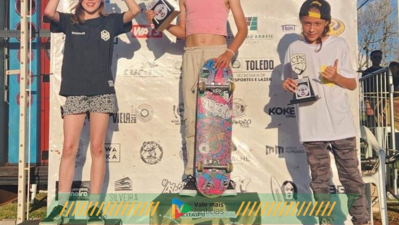 Atleta catarinense é campeã do Circuito Paranaense de Skate