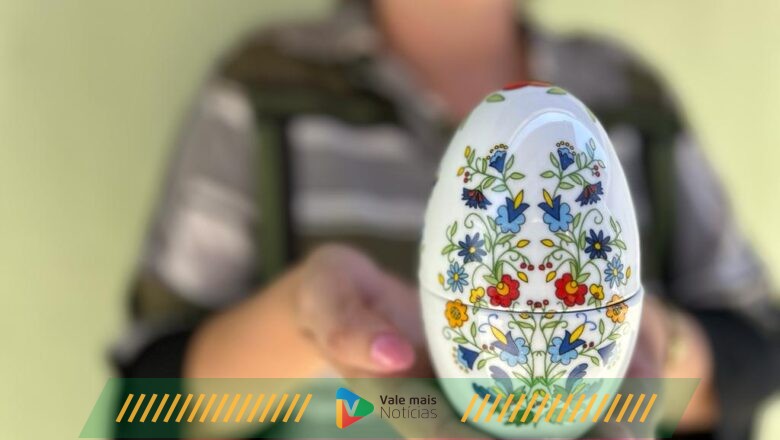 Maior ainda: ovo de Páscoa de Pomerode (SC) terá mais de 16 metros de altura e vai homenagear pintura em porcelanas e cultura de região da Pomerânia