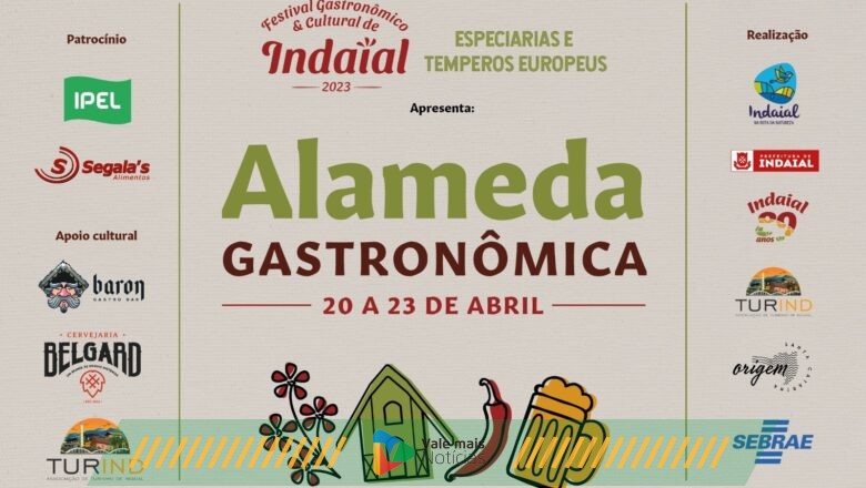 Indaial recebe 1ª Alameda Gastronômica no Parque Municipal Jorge Hardt