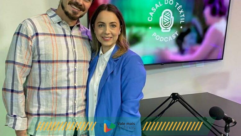 Casal de Indaial cria podcast para instruir e inspirar pessoas do ramo têxtil