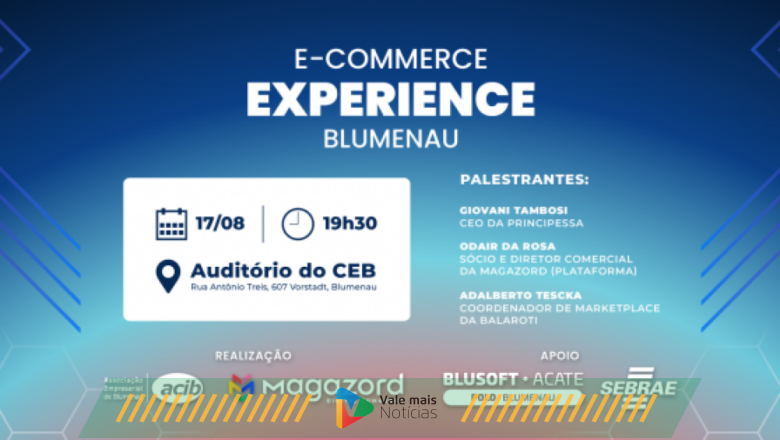 E-commerce Experience reunirá grandes nomes do varejo para debater comércio eletrônico em Blumenau