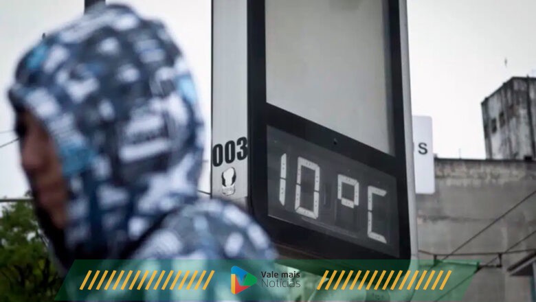 Queda acentuada das temperaturas entre a segunda-feira (07) e a terça-feira (08)