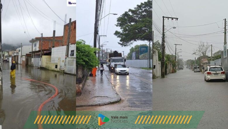 Chuva causa transtorno em SC e só deve diminuir intensidade durante a quarta-feira