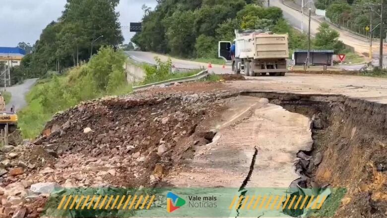 Trecho da BR 470, em Rio do Sul ficará interditado por 20 dias , alerta DNIT