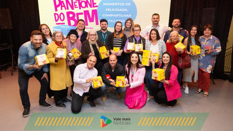 13ª edição da Campanha Panetone do Bem da Rede TOP supera expectativas e vai destinar R$ 110 mil para 13 casas de repouso em Santa Catarina