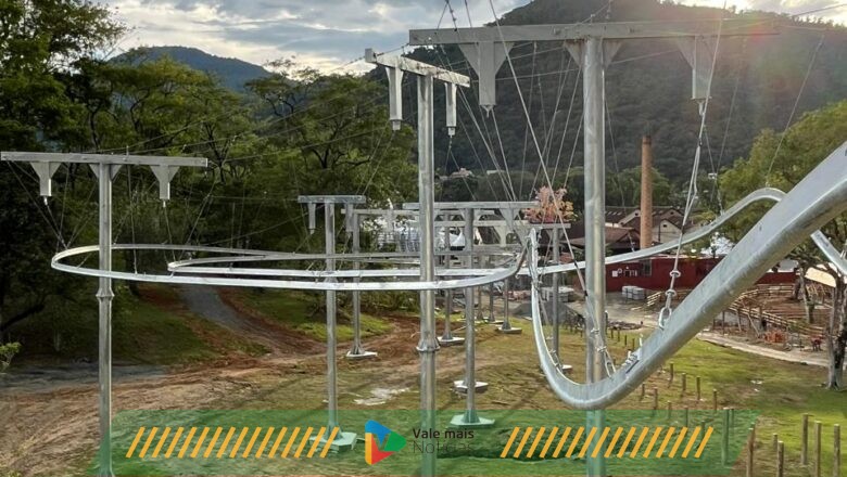 Pomerode (SC) terá primeira tirolesa em dupla e com curvas do país, com 168 metros de extensão