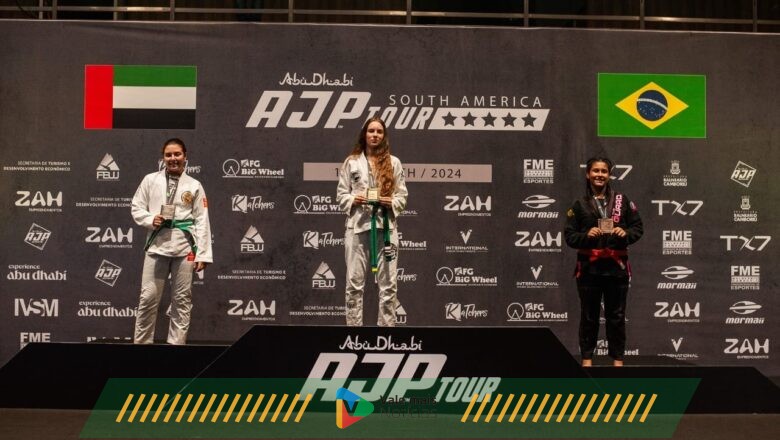 Adolescente de Santa Catarina é bicampeã sul-americana de jiu-jitsu no Abu Dhabi AJP Tour South America