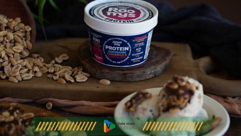 Sorvete natural, low carb e com alto teor de proteína ganha novo sabor