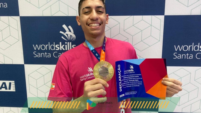 Aluno do SENAI Blumenau vai representar Santa Catarina na etapa nacional do WorldSkills 2025