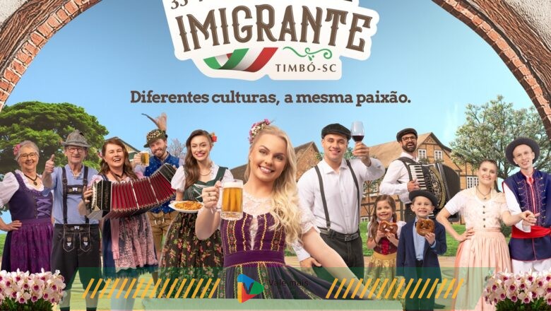 Personagens reais estrelam campanha da Festa do Imigrante 2025 em Timbó 