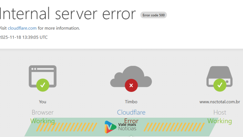 Cloudflare caiu? Instabilidade na plataforma deixa sites fora do ar nesta terça-feira