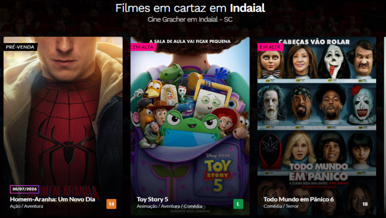 Cine Gracher Indaial – Programação de 02 até 08 de julho