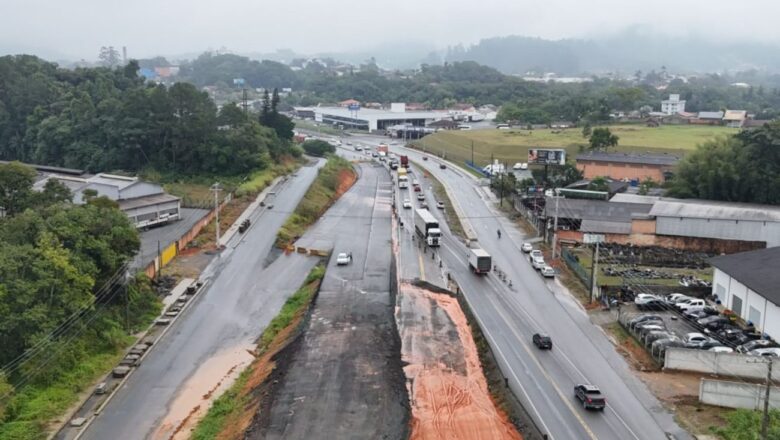 Fantasma da paralisação volta a assombrar duplicação da BR-470 em Blumenau: ‘Não termina mais’