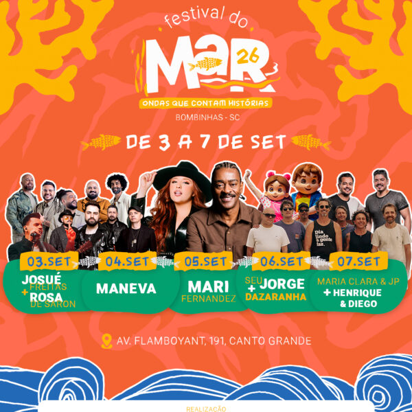 Festival do Mar amplia programação e espera 80 mil pessoas em Bombinhas 