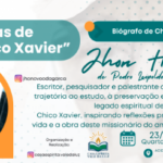 Indaial recebe palestra especial sobre histórias e legado de Chico Xavier com escritor Jhon Harley