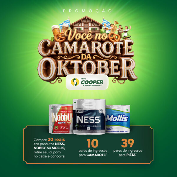IPEL e Rede Cooper levam consumidores para a Oktoberfest em promoção que distribui 170 ingressos